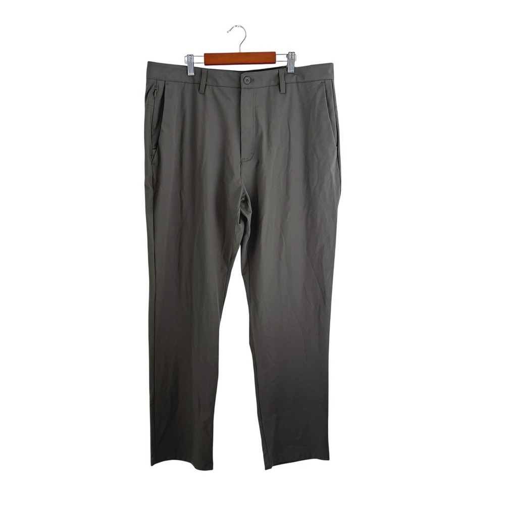 NWT New SKYR Tricot Dynasty Slim Fit Pant 36x30‎ Mens Green Gray Pants
